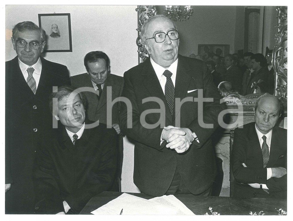 1985 ca PARTITO REPUBBLICANO - Giovanni SPADOLINI Politico PRI - Foto 24x18 cm