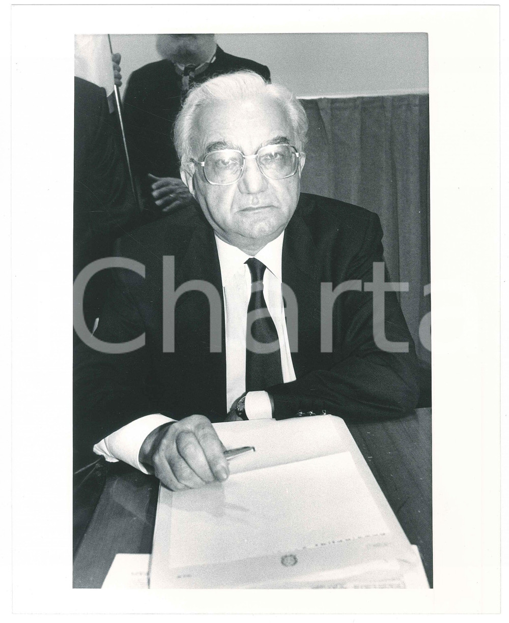 1985 ca PARTITO SOCIALISTA ITALIANO Antonio RUBERTI Politico PSI Foto 20x25 (1)