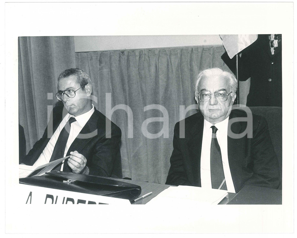 1985 ca PARTITO SOCIALISTA ITALIANO Antonio RUBERTI Politico PSI Foto 25x20 (5)
