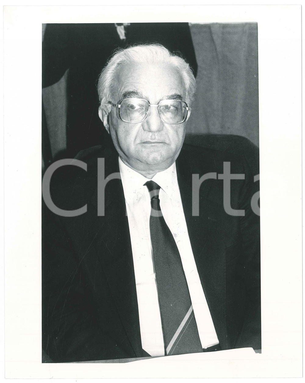 Fotografia d epoca originale 1985 ca PARTITO SOCIALISTA ITALIANO Antonio RUBERTI Politico PSI Foto 20x25 2 1
