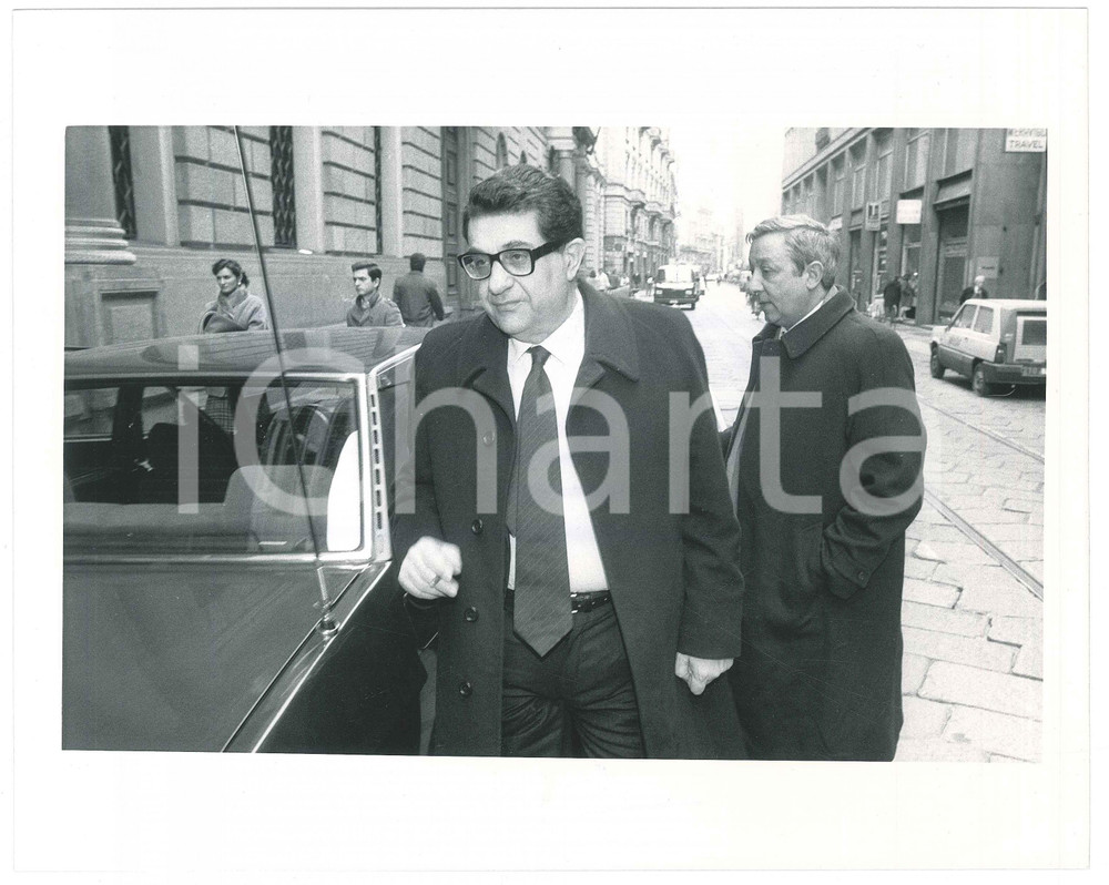 Fotografia d epoca originale 1988 ? MILANO Camera di Commercio  Ministro Antonio LA PERGOLA Foto 25x20 1 1