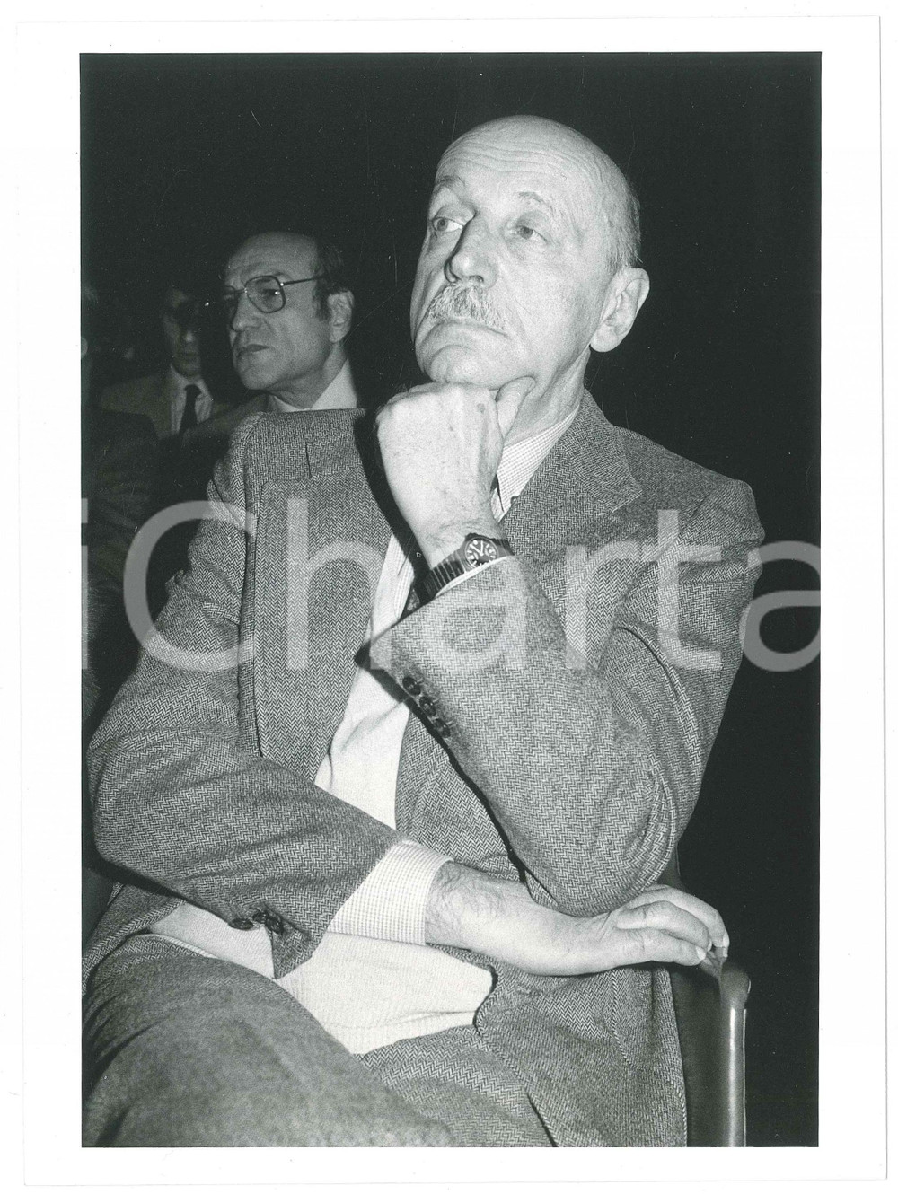 Fotografia d epoca originale 1985 ca MILANO Mauro GRESTI Ritratto del procuratore  Foto 18x24 cm 1