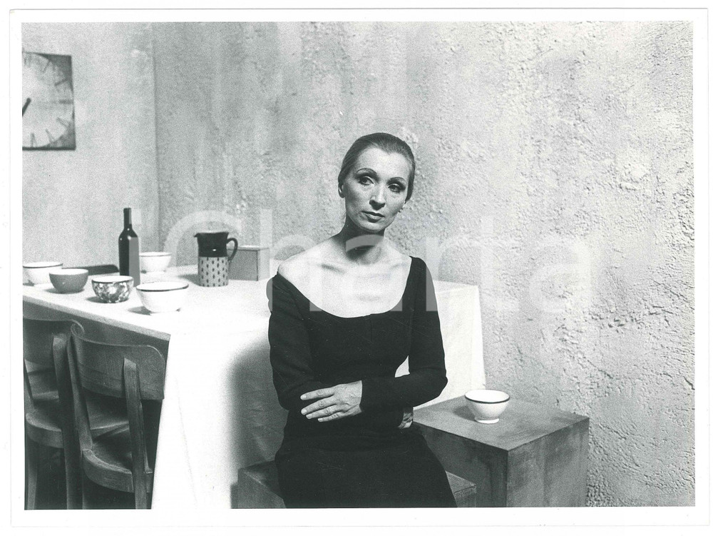 Fotografia d epoca originale 1985 ca TEATRO Lidia KOSLOVICH Ritratto dell attrice  Foto 24x18 cm 1