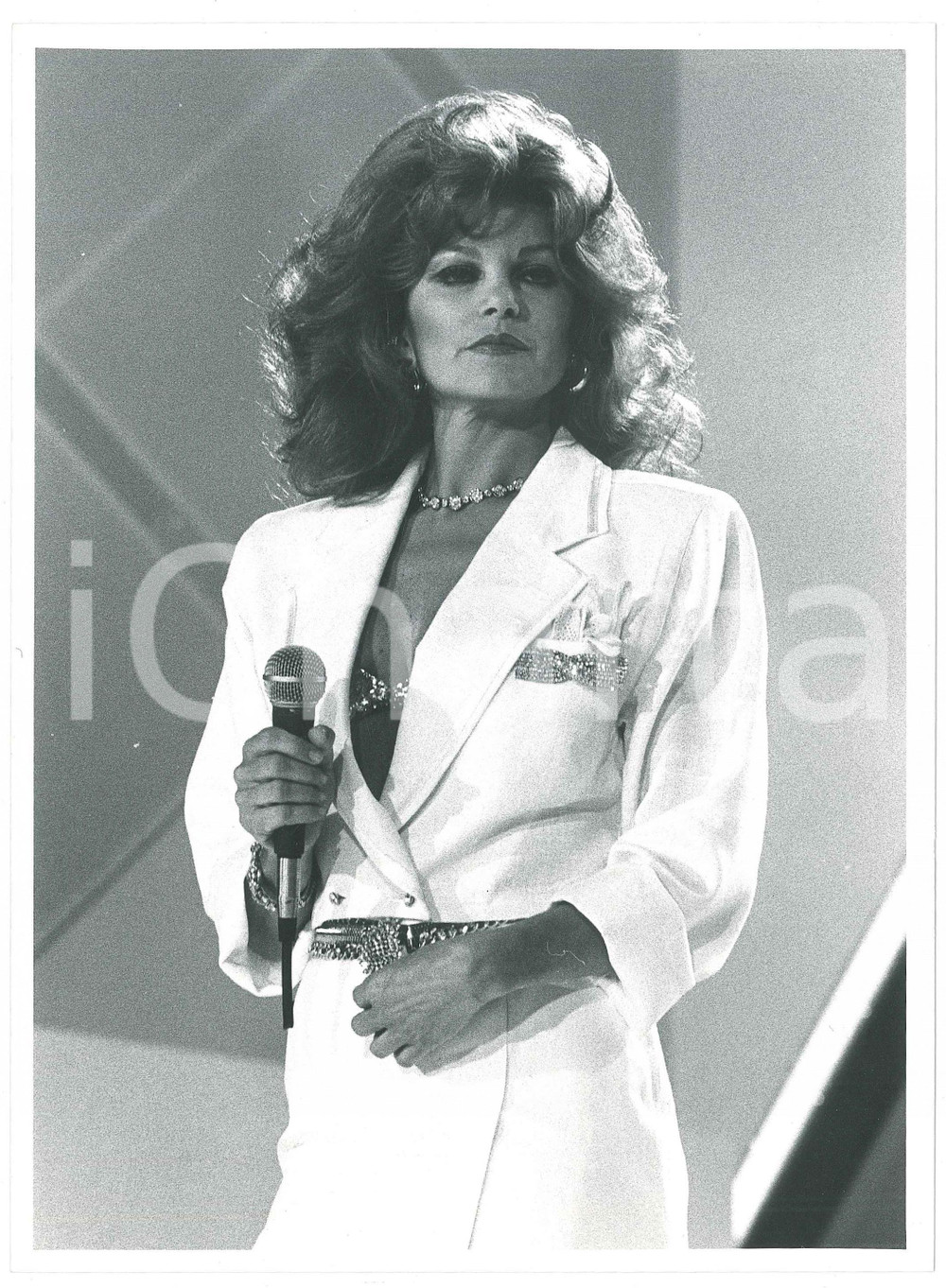 Fotografia d epoca originale 1985 ca ITALIA  MUSICA Ritratto di MILVA Foto 18x24 cm 1