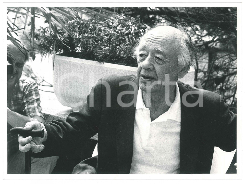 Fotografia d epoca originale 1985 ca TEATRO EugÃ¨ne IONESCO Ritratto  Foto 24x18 cm 1