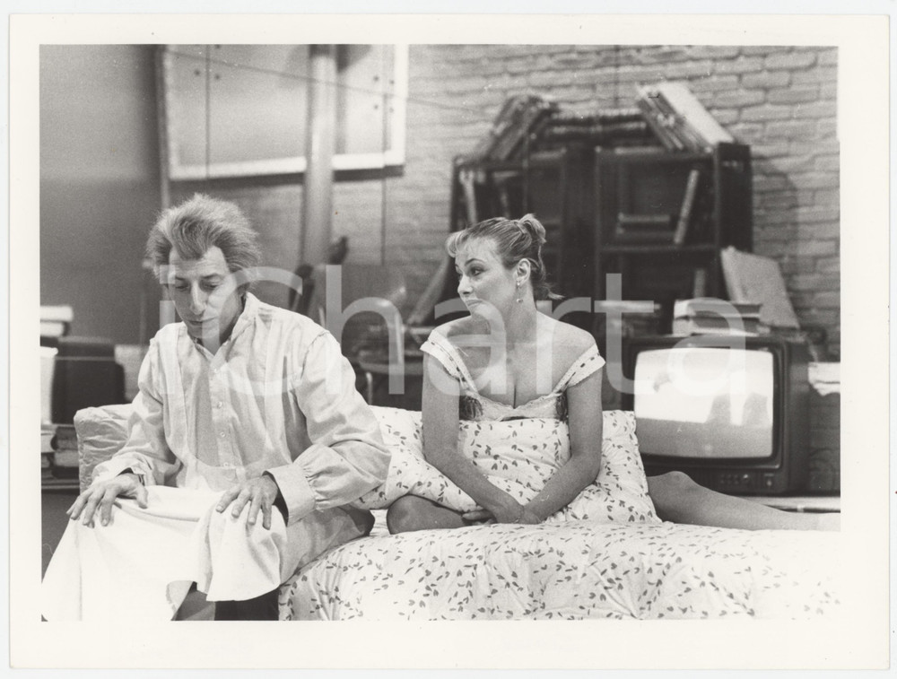 Fotografia d epoca originale 1985 RAI DUE Il tastomatto  Pippo FRANCO scienziato pazzo   Foto 24x18 5 1