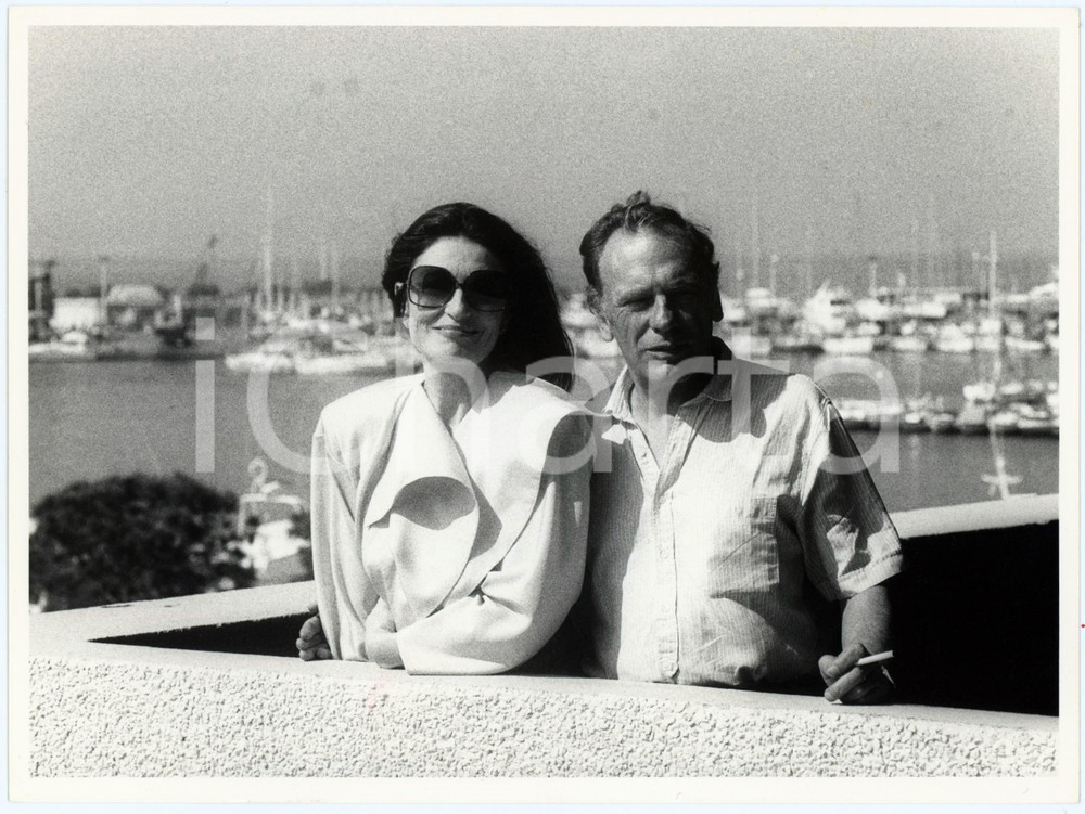Fotografia d epoca originale 1986 FESTIVAL DI CANNES  Anouk AIMÃ‰E JeanLouis TRINTIGNANT  Foto 24x18 cm 1