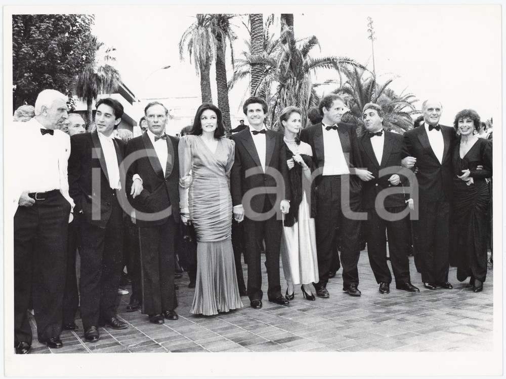 Fotografia d epoca originale 1986 FESTIVAL DI CANNES  Anouk AIMEE JeanLouis TRINTIGNANT Claude LELOUCH 1 1