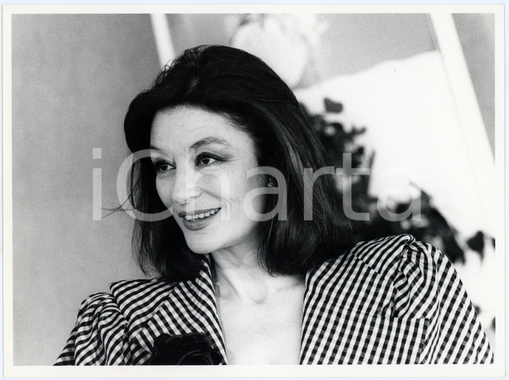 Fotografia d epoca originale 1984 FESTIVAL DI CANNES  Anouk AIMÃ‰E Ritratto dell attrice  Foto 24x18 cm 1