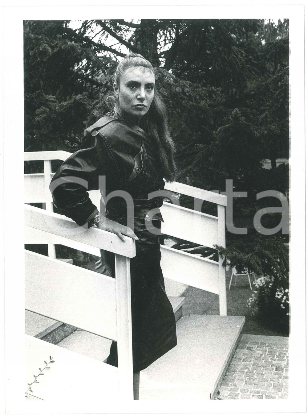 Fotografia d epoca originale 1985 ca MUSICA ITALIA  Loredana BERTÃˆ Ritratto con abito in pelle  Foto 2 1