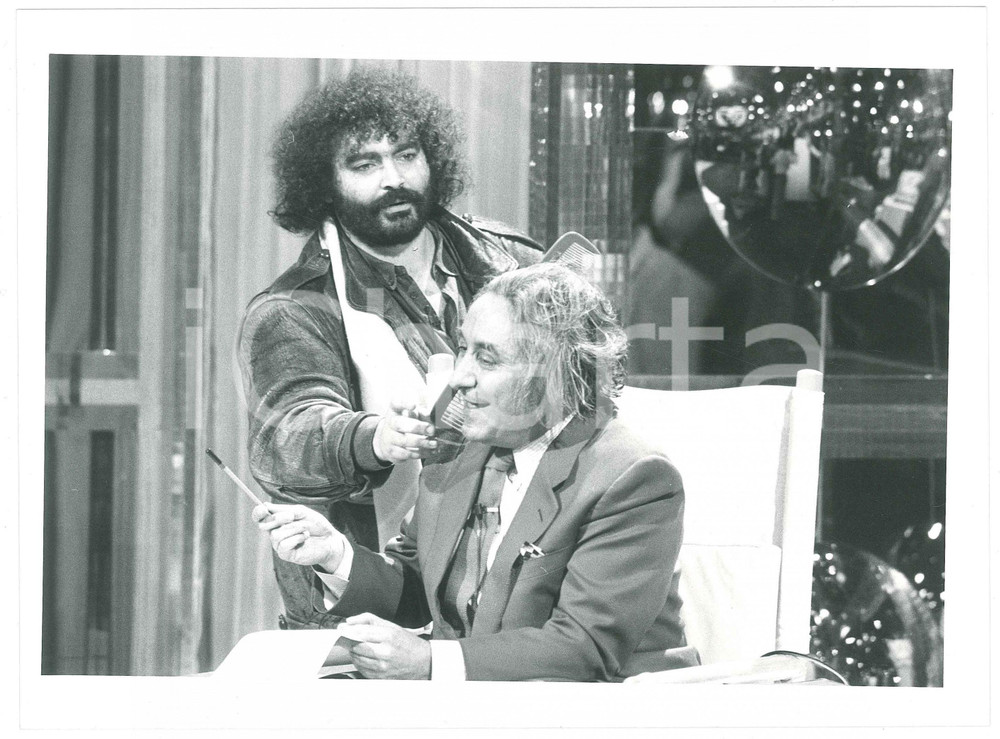 Fotografia d epoca originale 1983 ? Test  Gioco per conoscersi Diego ABATANTUONO Enzo SPALTRO  Foto 3 1