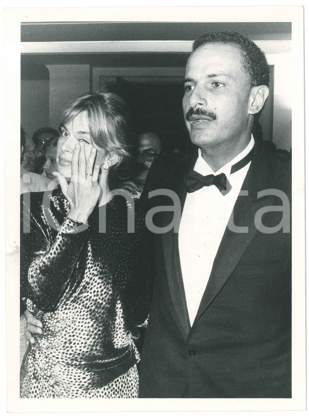 Fotografia d epoca originale 1984 VENEZIA Mostra del Cinema  Nastassja KINSKI con Ibrahim MOUSSA Foto 1
