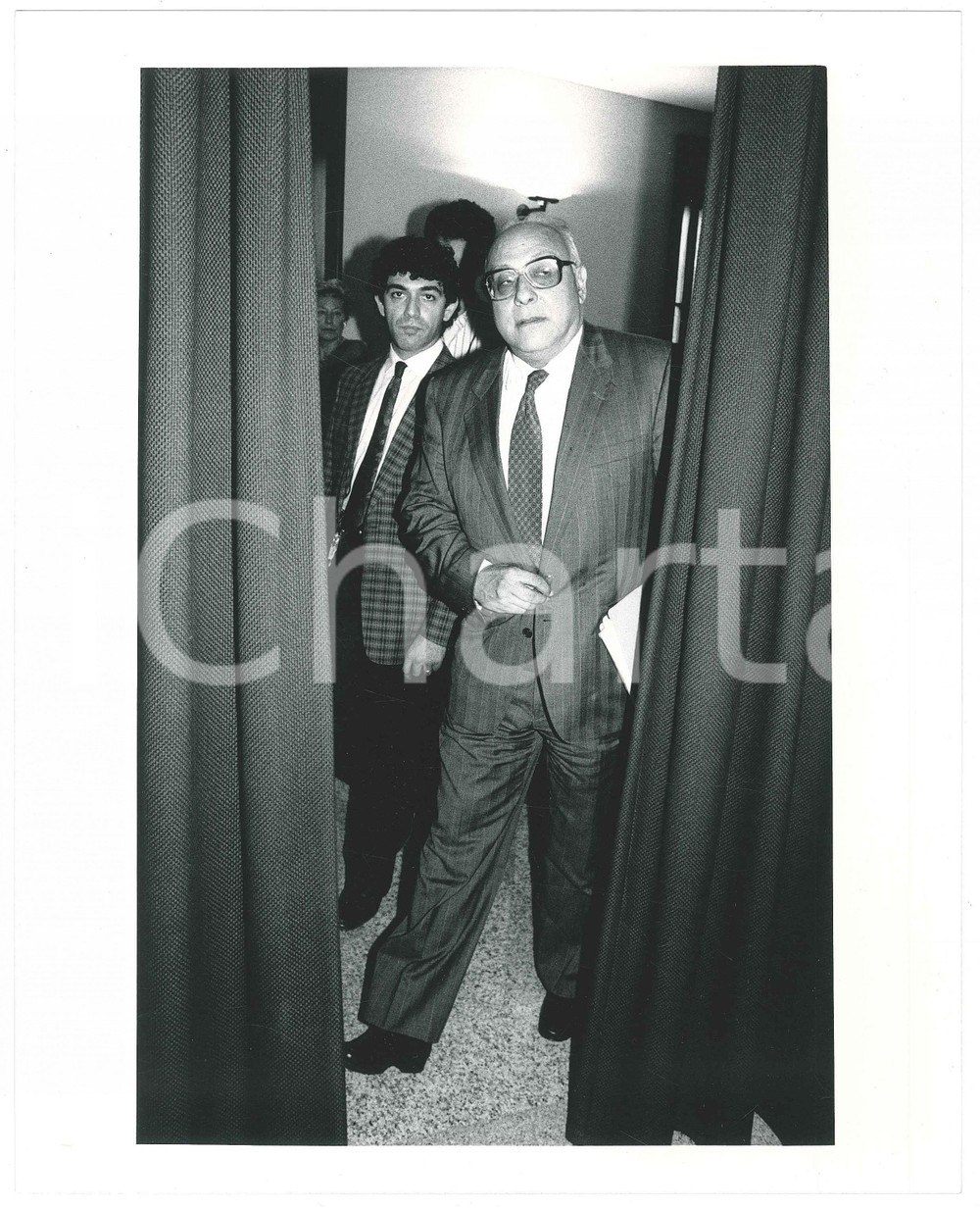 Fotografia d epoca originale 1985 ca PARTITO SOCIALISTA  Gennaro ACQUAVIVA Politico PSI  Foto 20x25 cm 11 1