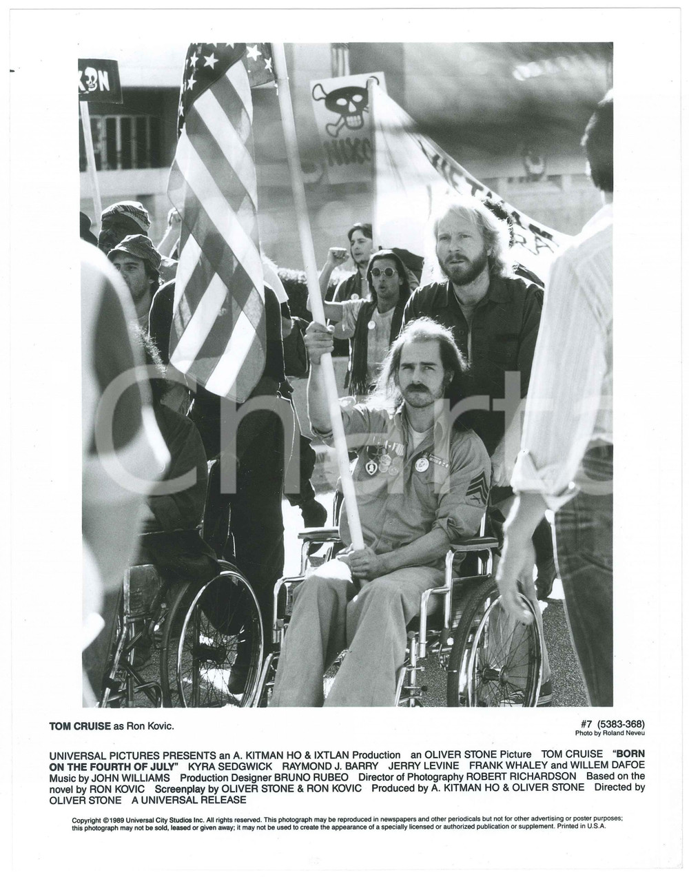 Materiale cinematografico d’epoca 1989 BORN ON THE FOURTH OF JULY by Oliver STONE  Tom CRUISE  Foto 20x26 cm 1