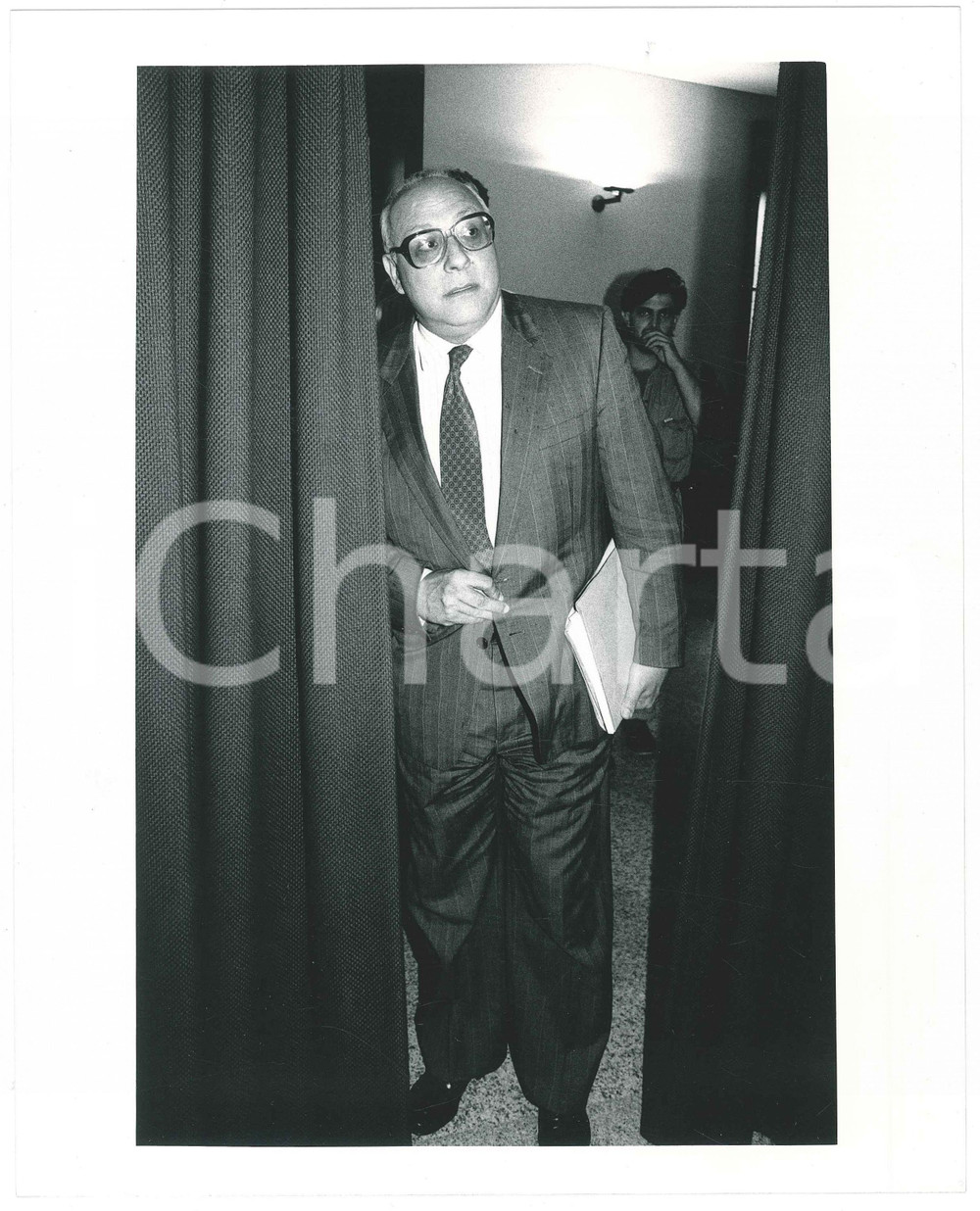 Fotografia d epoca originale 1985 ca PARTITO SOCIALISTA  Gennaro ACQUAVIVA Politico PSI  Foto 20x25 cm 7 1