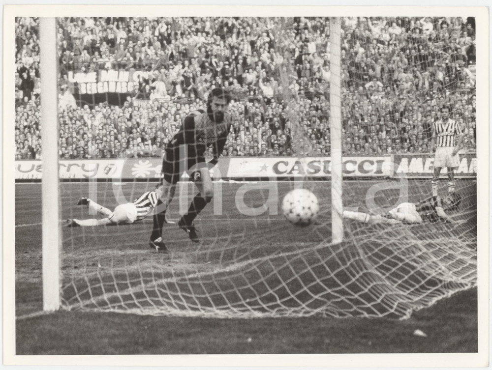 Fotografia d epoca originale 1988 CALCIO Milan vs Juventus  Gol Graziano MANNARI  Sergio TACCONI Foto 1