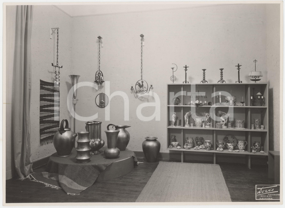 1938 ALESSANDRIA D'EGITTO Mostra dell'Artigianato Italiano - Sala (2) Foto DORÉS
