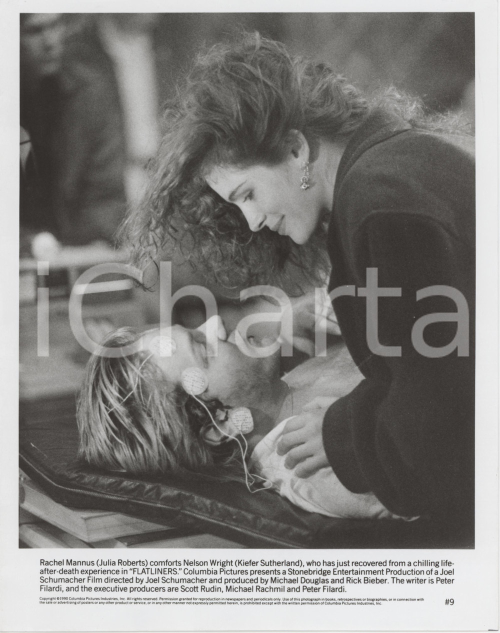 Materiale cinematografico d’epoca 1990 CINEMA Flatliners  Julia ROBERTS Kiefer SUTHERLAND  Foto 20x26 cm 1