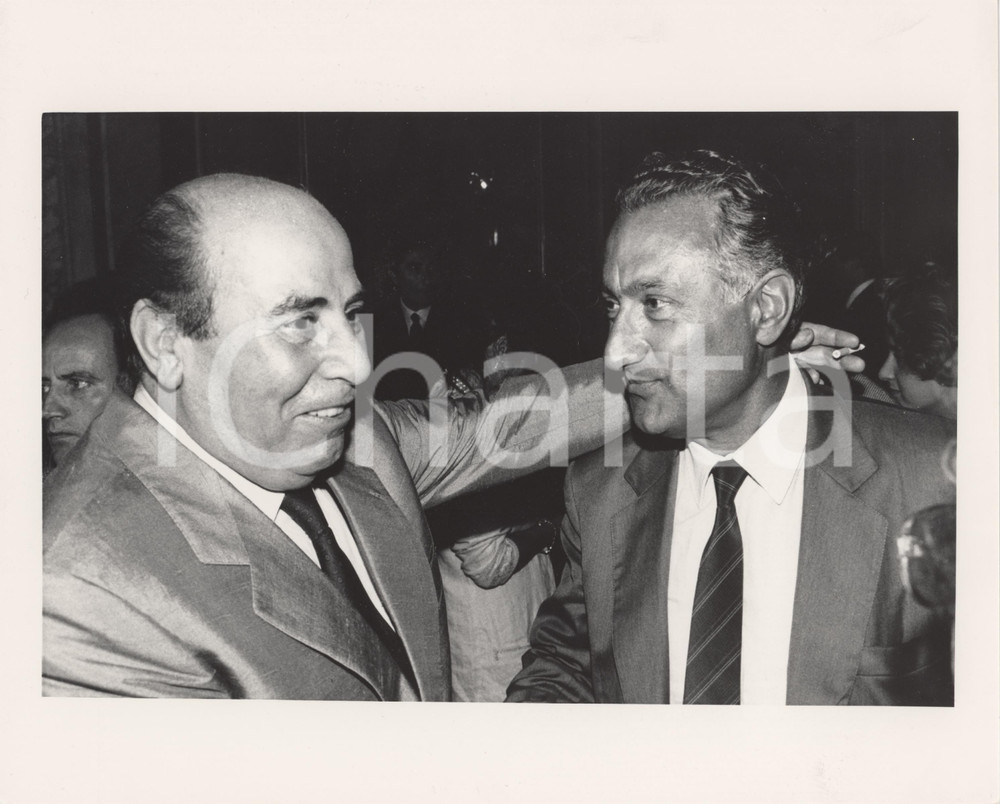 Fotografia d epoca originale 1990 ca DEMOCRAZIA CRISTIANA Giuseppe GARGANI Politico DC  Foto 25x20 cm 1 1