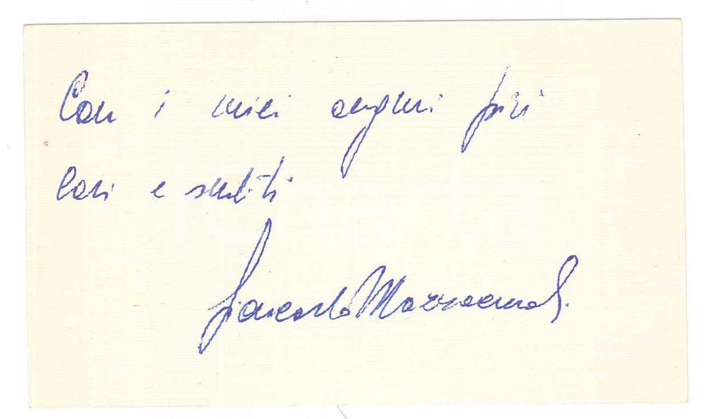Autografo originale 1960 ca PADOVA Giancarlo MAZZACURATI critico letterario  Biglietto AUTOGRAFO 1