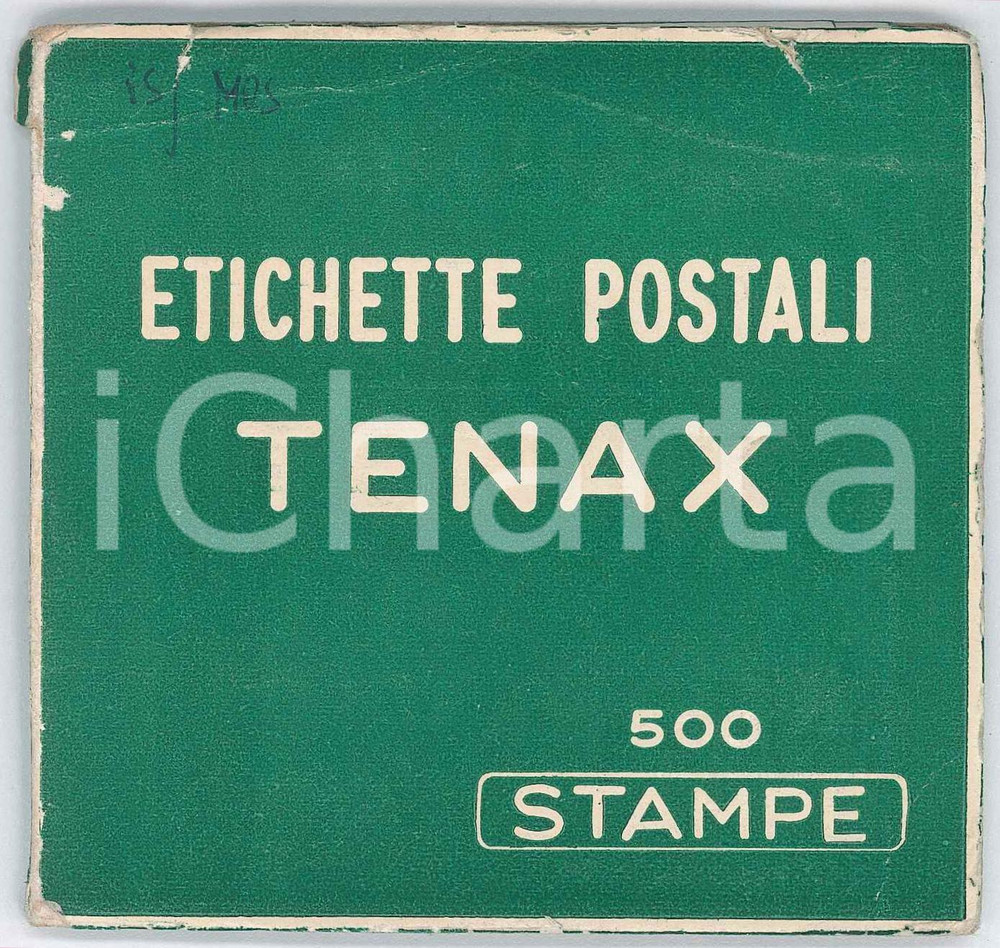 Materiale pubblicitario d’epoca 1960 ca ITALIA Etichette postali TENAX  Blocco 500 stampe 1