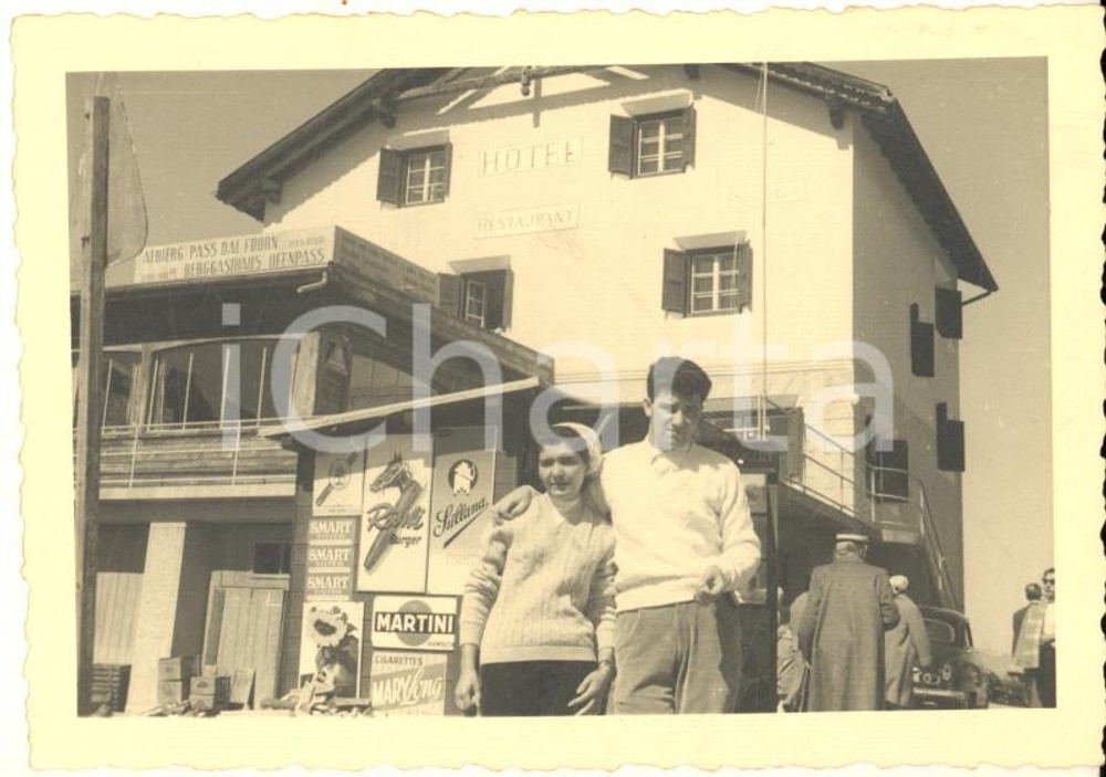 Fotografia d epoca originale 1960 ca Area di ST. MORITZ Albergo PASSO DEL FORNO  Foto VINTAGE 10x7 cm 1