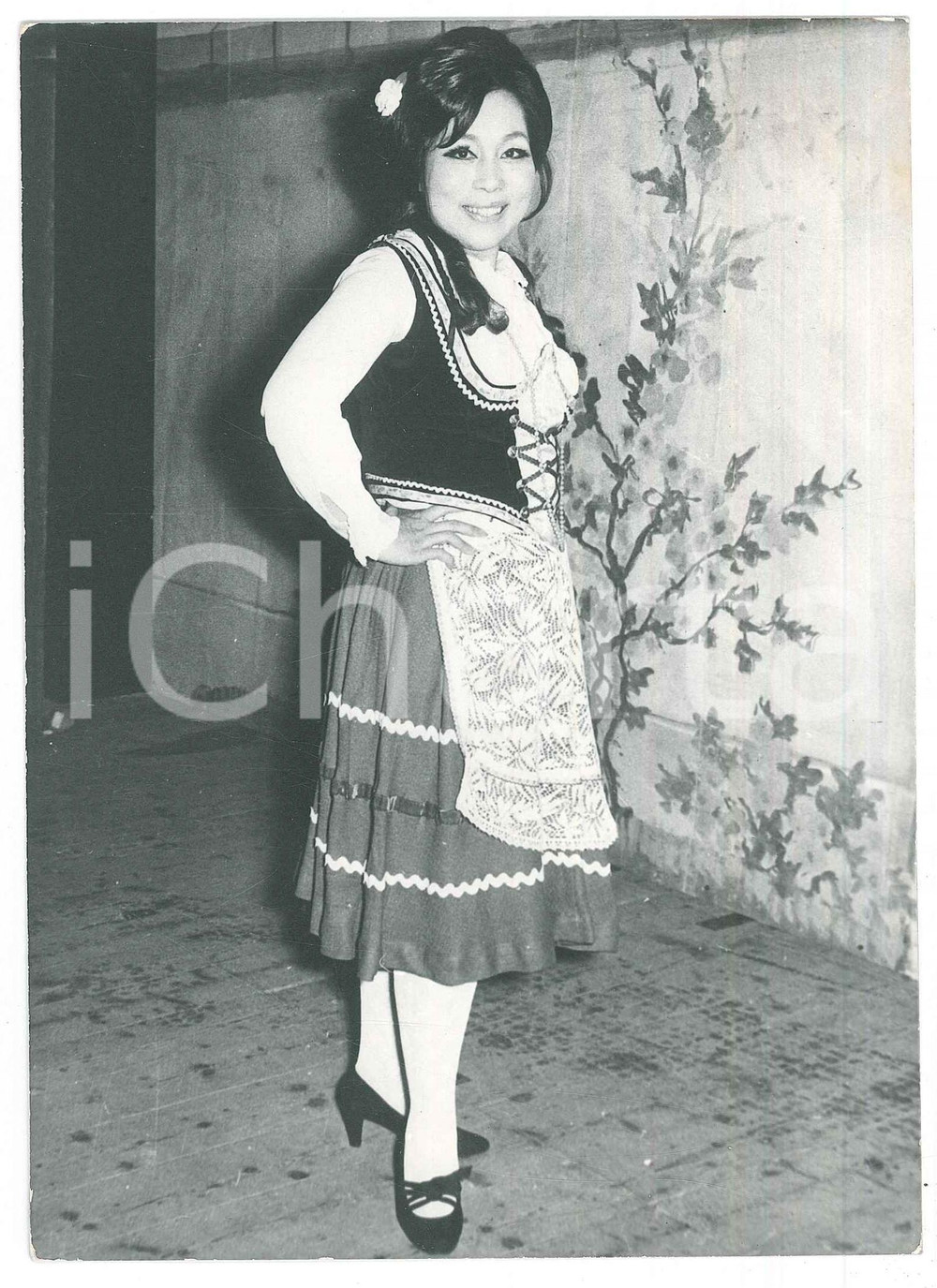 1965 LIRICA ITALIA - Soprano Chitose MATSUMOTO in costume di scena - Foto 13x18