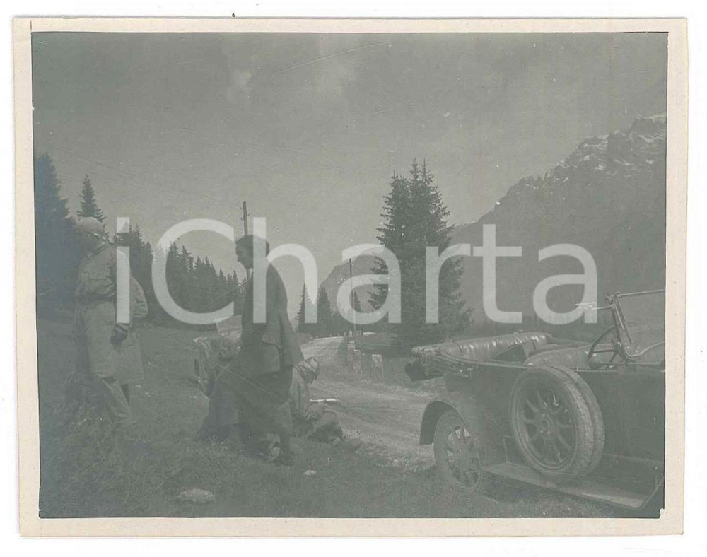 Fotografia d epoca originale 1925 TRENTINO  MADONNA DI CAMPIGLIO  Escursionisti  Fotografia 8x10 cm 1