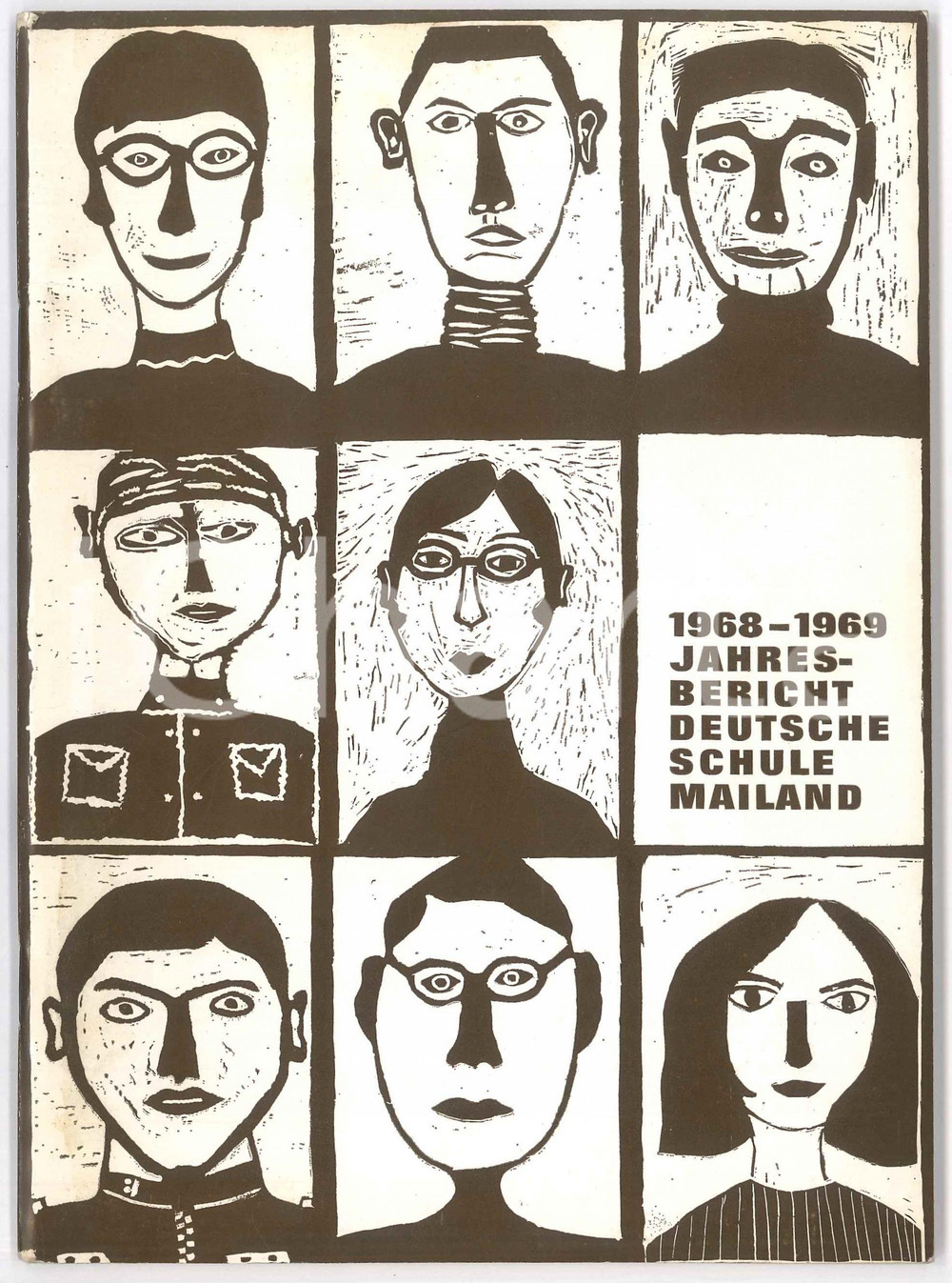 Libro, pubblicazione d epoca 1968/69 MILANO Scuola Germanica  DEUTSCHE SCHULE MAILAND  Jahrebericht 46 p. 1