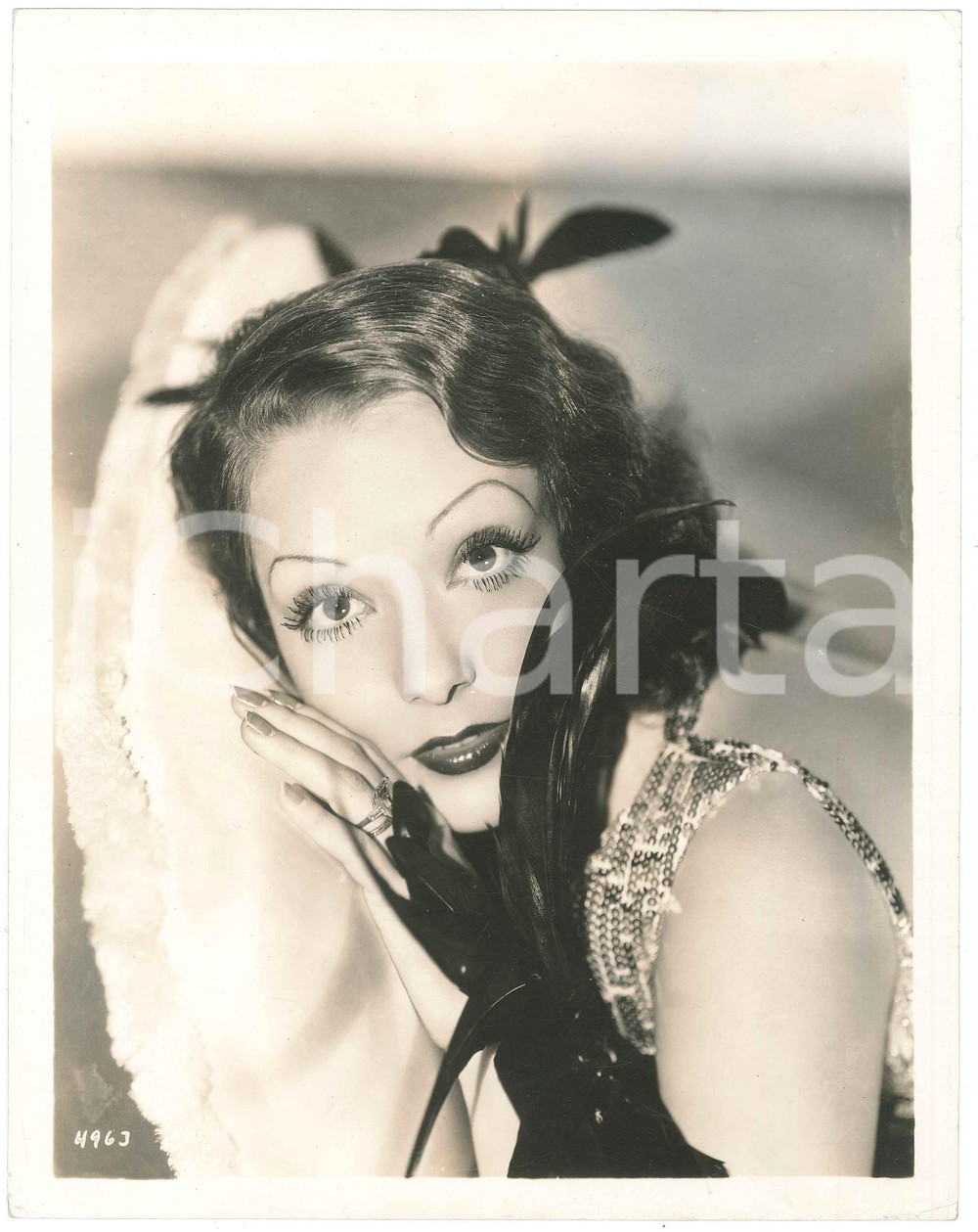 Fotografia d epoca originale 1934 CINEMA Lupe VELEZ nel film Hollywood Party Foto 20x26 cm 1