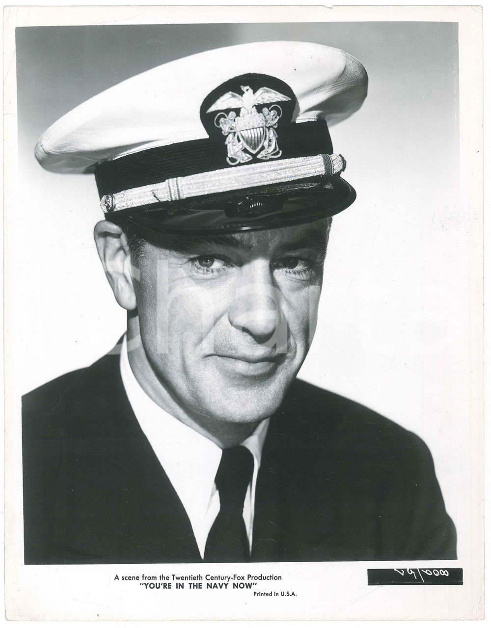 1951 USA CINEMA Gary COOPER nel film "You're in the Navy Now " Foto 20x26 cm