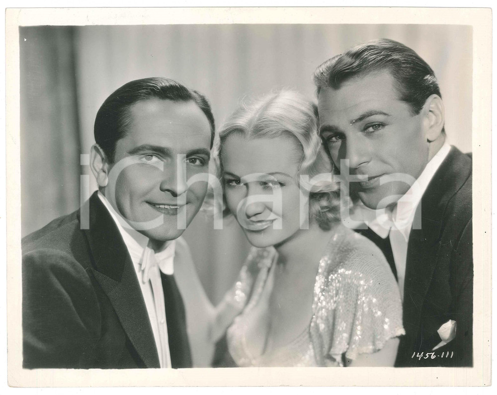 Fotografia d epoca originale 1933 Film Design for Living  Fredric MARCH Miriam HOPKINS Gary COOPER  Photo 1