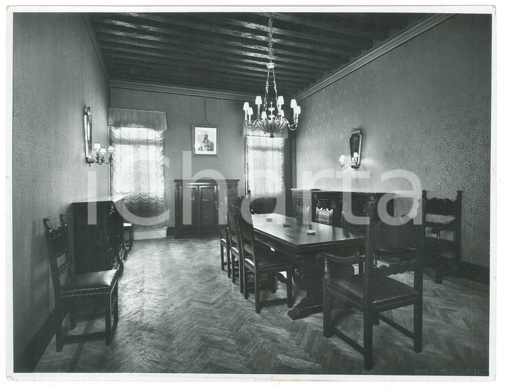 Fotografia d epoca originale 1935 ca VENEZIA Palazzo RR. POSTE  Sala delle Adunanze Foto 26x20 cm 1