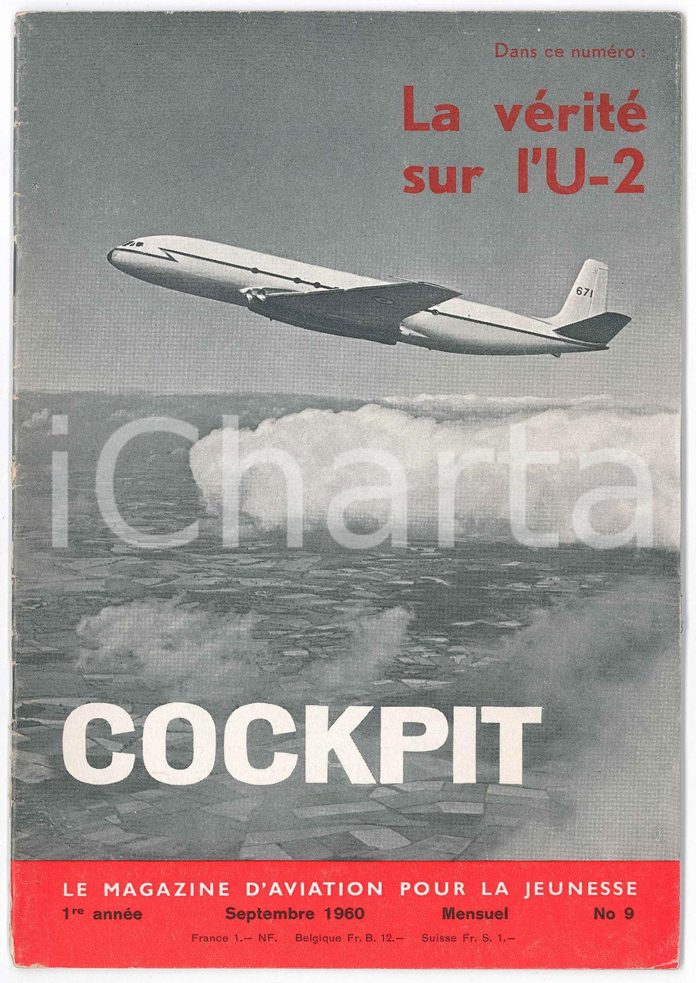 Giornale, rivista storica 1960 AVIATION  COCKPIT La vÃ©ritÃ© sur l U2 Magazine nÂ°9 1