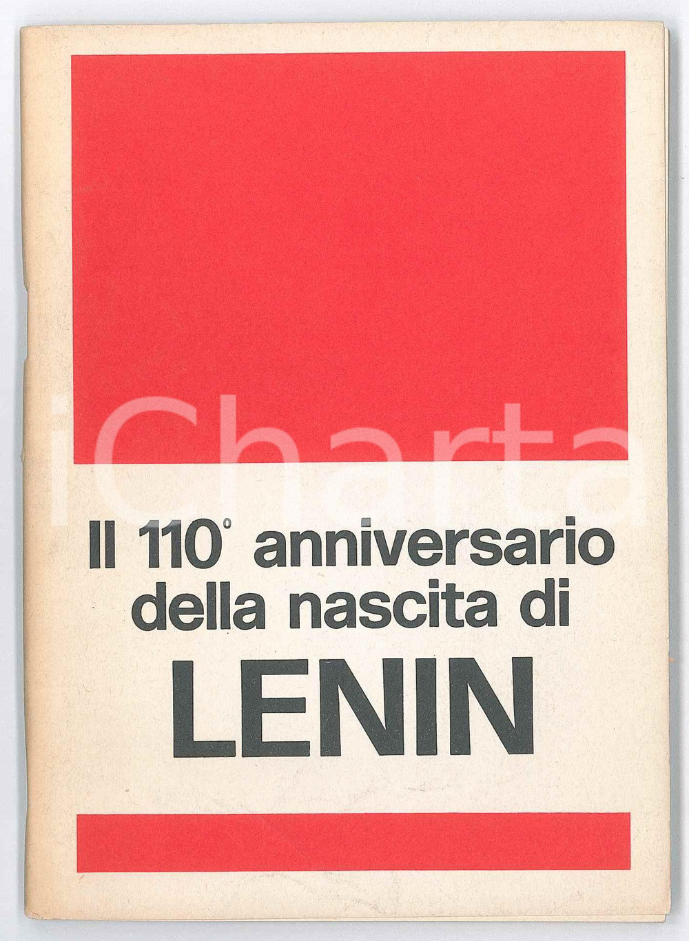 Libro, pubblicazione d epoca 1980 Ambasciata URSS in Italia  Il 110Â° anniversario della nascita di Lenin 1