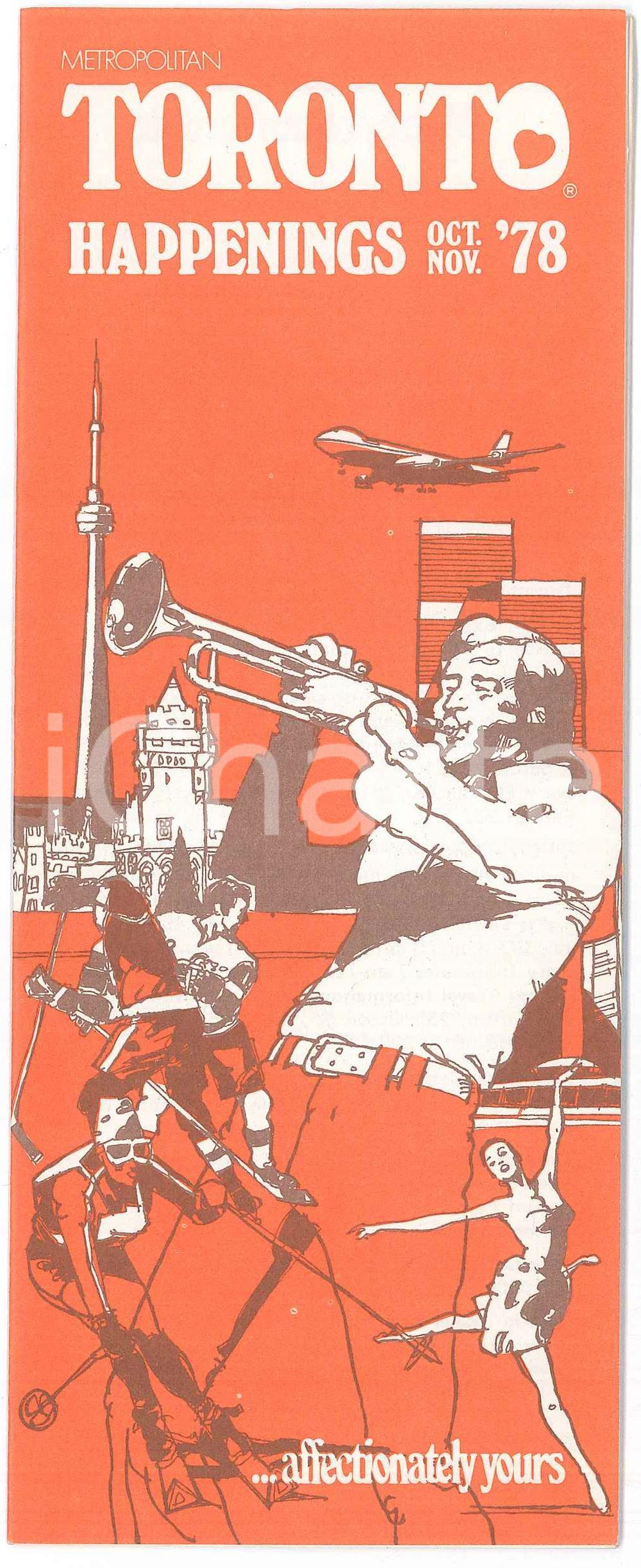 Materiale pubblicitario d’epoca 1978 TOURISM  CANADA  TORONTO Happenings Oct. Nov.  Vintage Brochure 1
