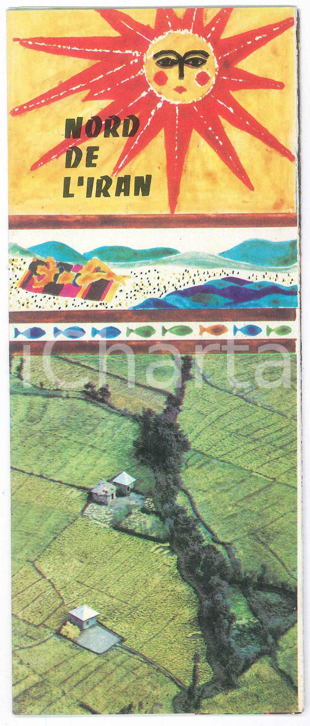 Materiale pubblicitario d’epoca 1967 TOURISM  Nord de l IRAN  ILLUSTRATED Vintage Brochure  French 1