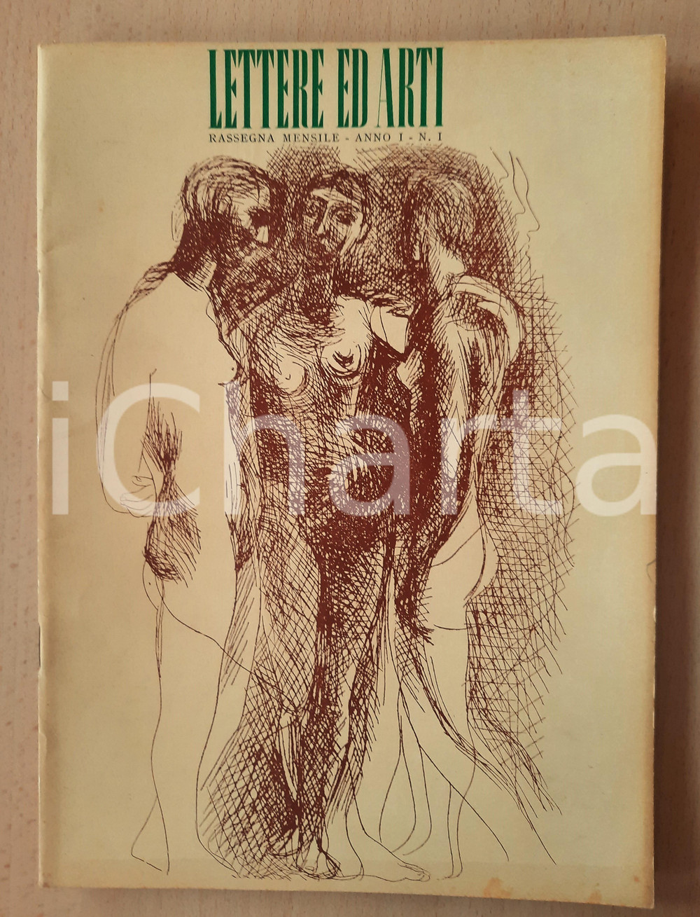 Giornale, rivista storica 1945 LETTERE ED ARTI Amedeo Modigliani  De Chirico surrealista Anno I nÂ° 1 1