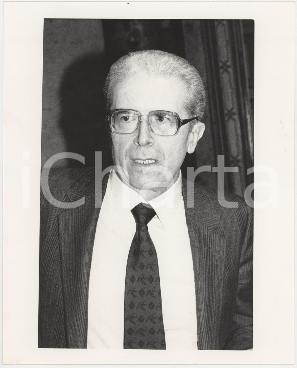 Fotografia d epoca originale 1985 ca ITALIA INDUSTRIA  Gavino MANCA ad PIRELLI  Ritratto Foto 1 1