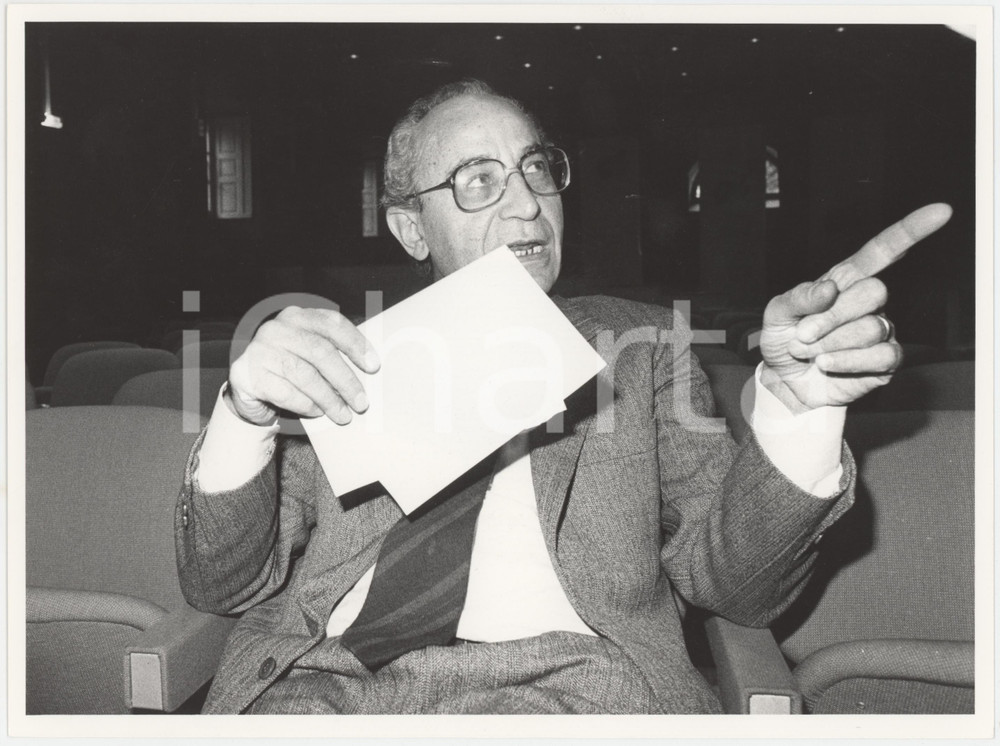 Fotografia d epoca originale 1985 MILANO DEMOCRAZIA CRISTIANA  Virginio ROGNONI in platea 2 Foto 1