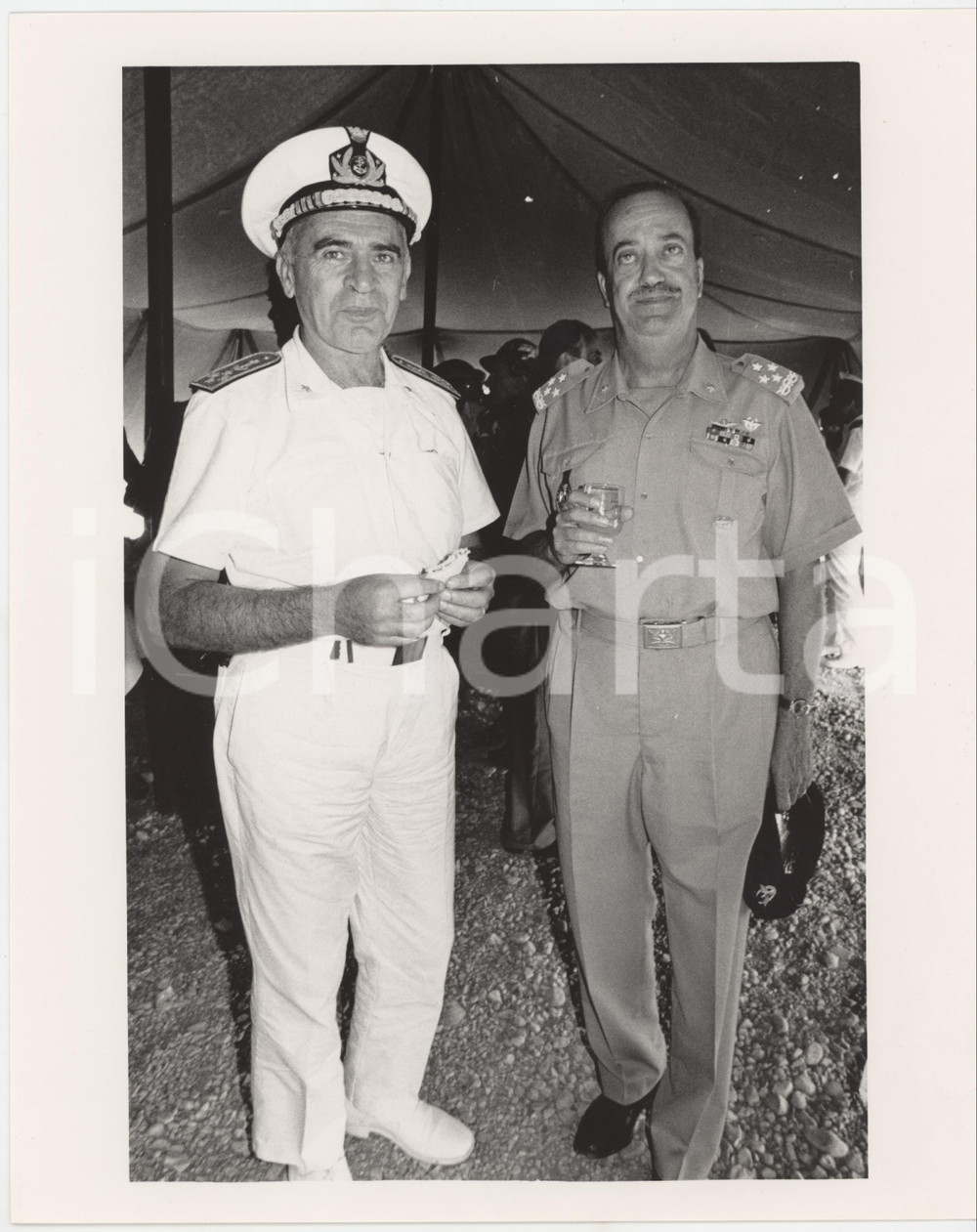 1985 ca ESERCITO ITALIANO Gen. Ciro DI MARTINO Ammiraglio Giasone PICCIONI *Foto