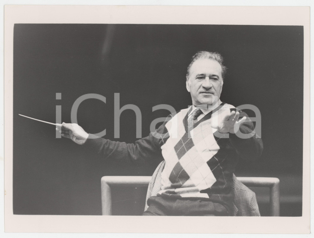 Fotografia d epoca originale 1985 ca MUSICA ITALIA Giuseppe PATANE  direttore d orchestra  Foto 3 1