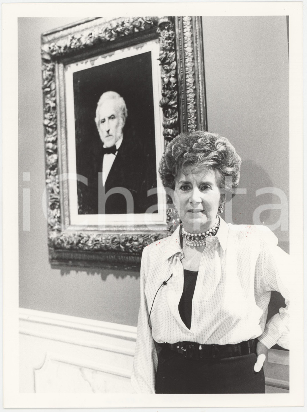 Fotografia d epoca originale 1985 RAI Serata Manzoni  Camilla CEDERNA  Ritratto Foto 2 1