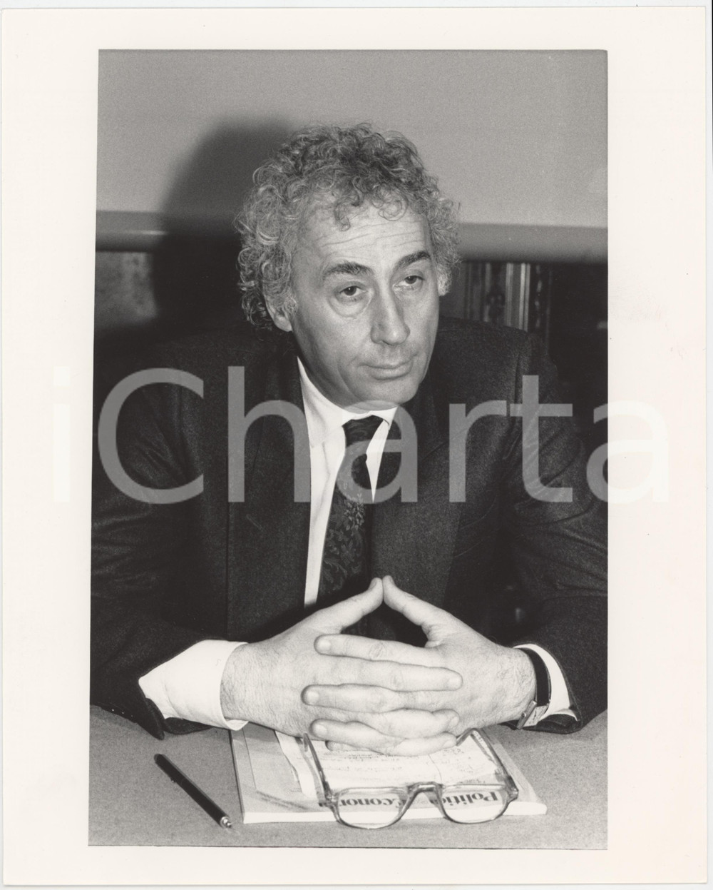 Fotografia d epoca originale 1985 ca POLITICA  PCI  Silvano ANDRIANI  Ritratto Foto 1