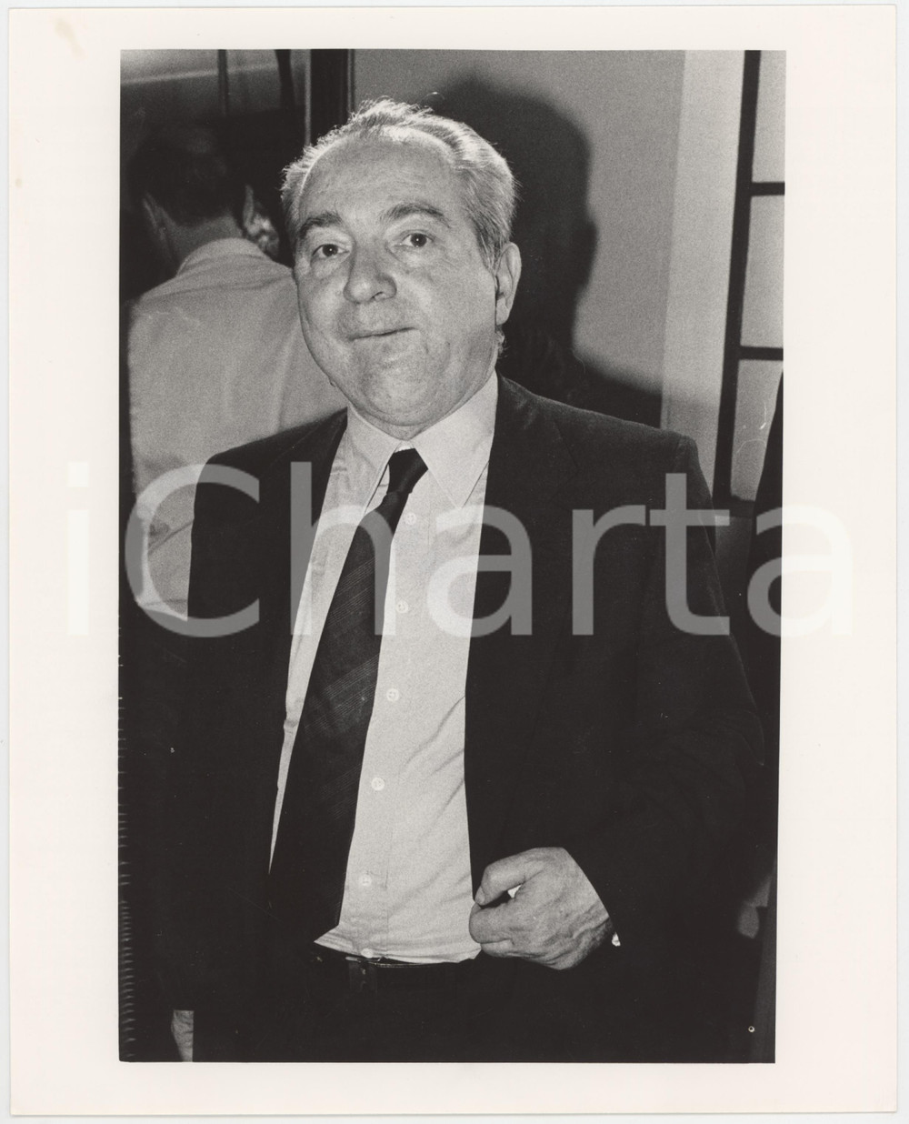 Fotografia d epoca originale 1985 ca POLITICA  PCI  Eugenio PEGGIO a un evento  Ritratto Foto 1 1