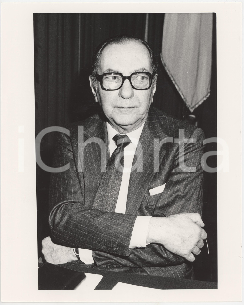 Fotografia d epoca originale 1985 ca COSTUME Riccardo MEREGAGLIA presidente ASSIMPREDIL Foto 1 1