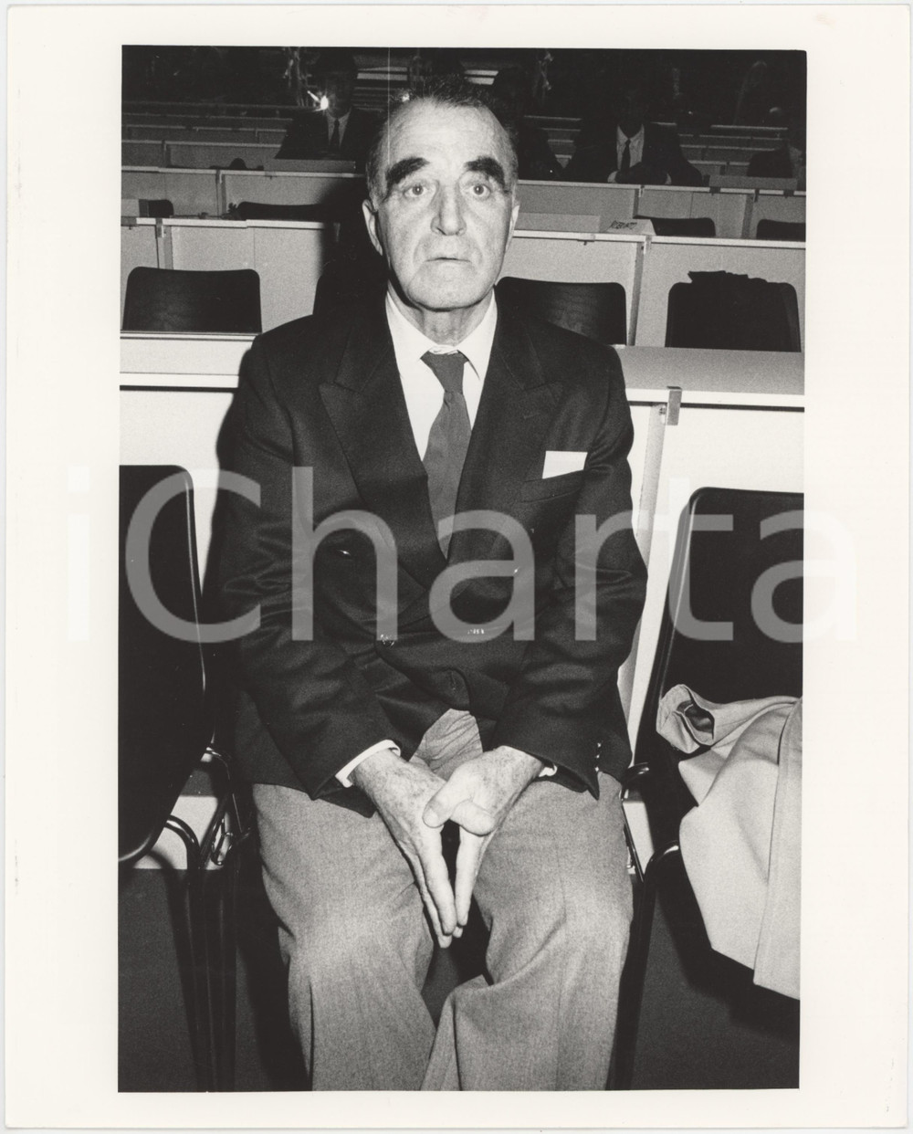 Fotografia d epoca originale 1985 ca POLITICA  ITALIA  PRI  Oddio BIASINI  Ritratto Foto 1 1