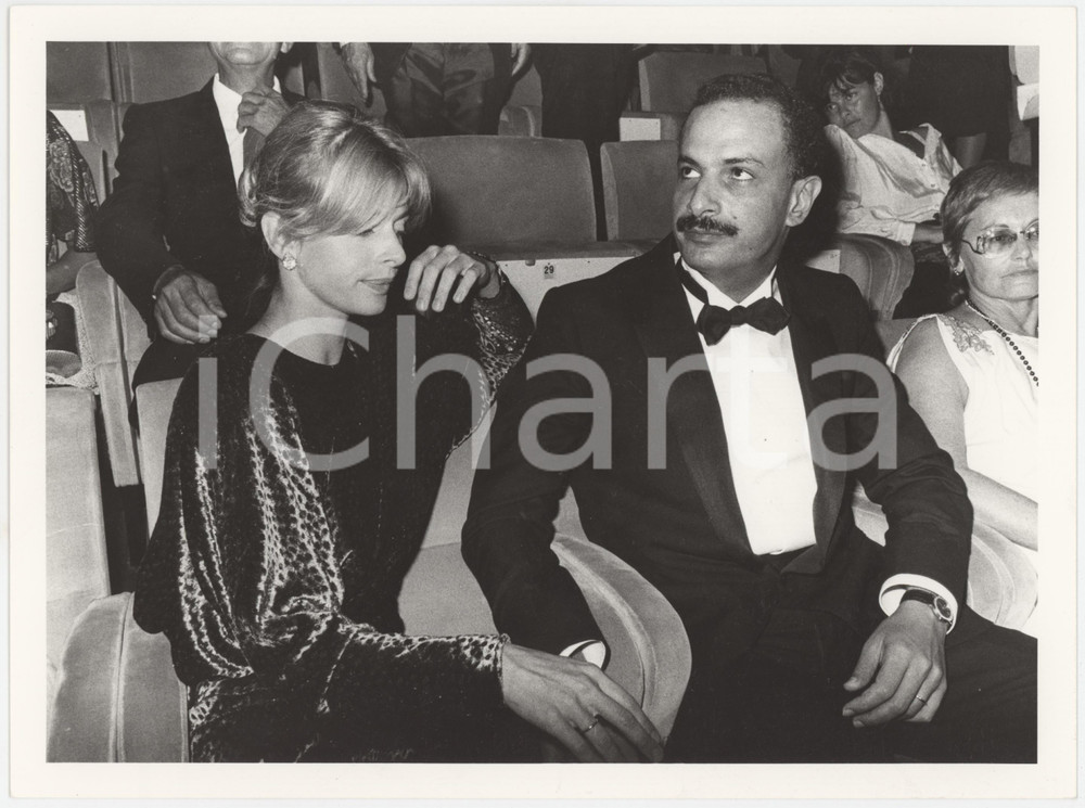 Fotografia d epoca originale 1984 VENEZIA Mostra del Cinema  Nastassja KINSKI Ibrahim MOUSSA Foto 1