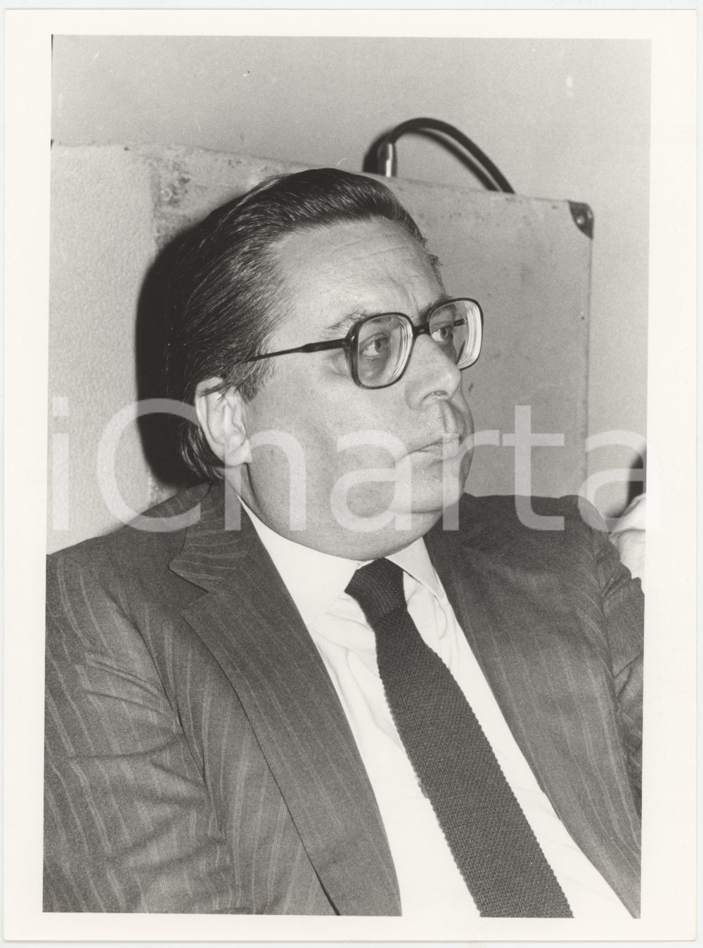 Fotografia d epoca originale 1985 ca COSTUME ITALIA Agostino PACI presidente INTERSIND  Ritratto  Foto 1