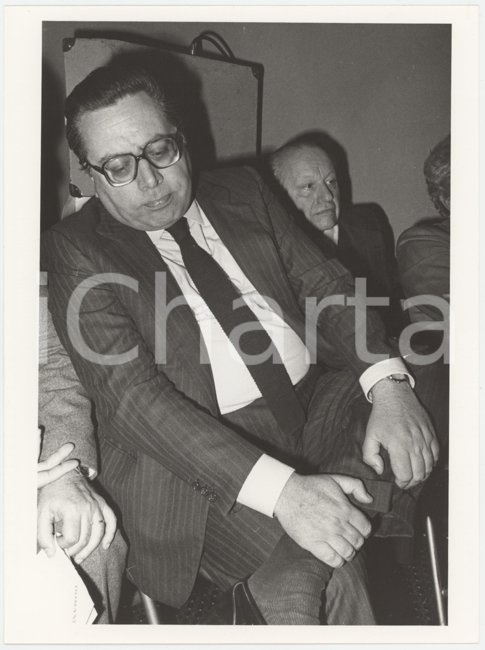 Fotografia d epoca originale 1985 ca COSTUME ITALIA Agostino PACI presidente INTERSIND  Foto 1